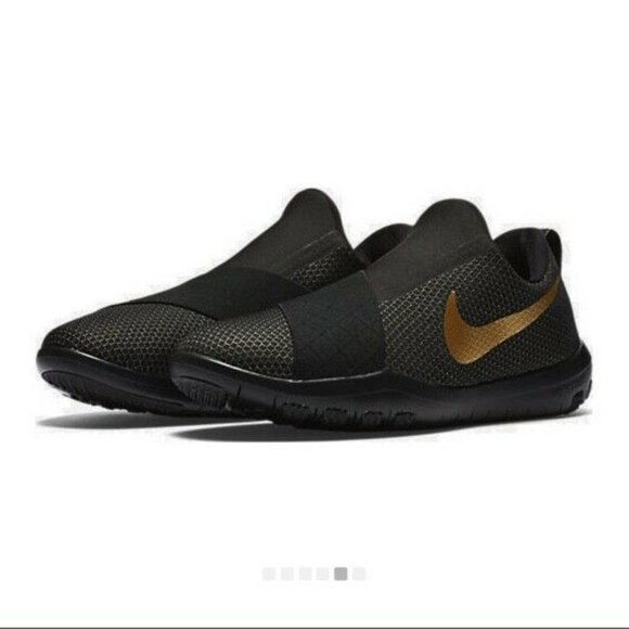 NIKE Free Connect AMP WMNS 872977-001 Black/Metallic Gold - Picture 2 of 9